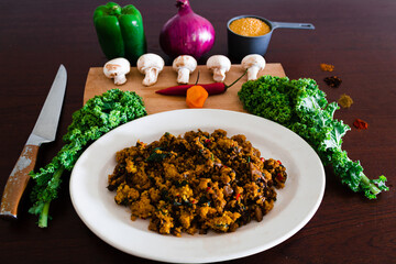 Millet Dish Knolling Background
