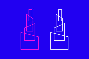 vector illustration of an abstract building