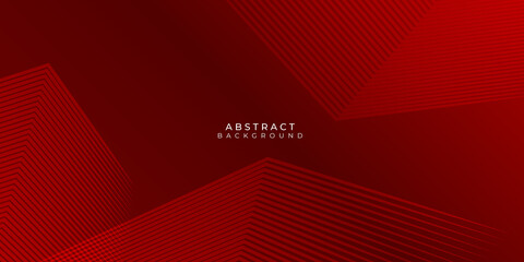 Abstract vector geometry background, red lines presentation design