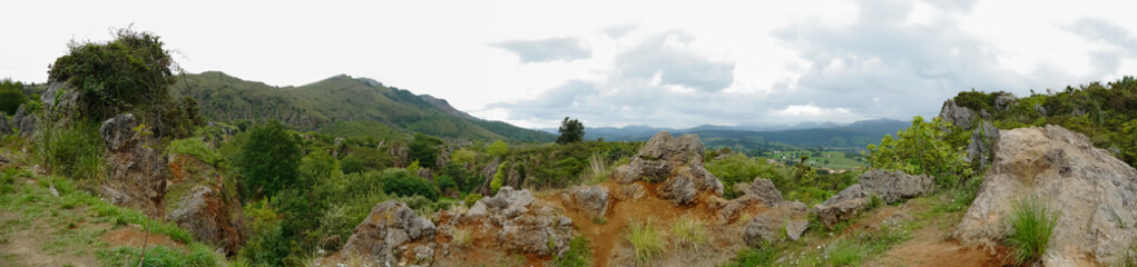 Fototapeta na wymiar Panoramic view of the countryside