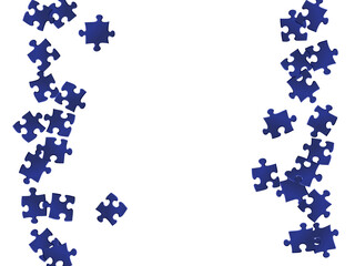 Game brainteaser jigsaw puzzle dark blue parts 