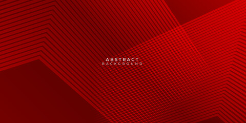 Abstract modern red background 3D gradient color. Red maroon and white gradient with stylish line and square decoration suit for presentation design.