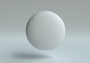 Round Pillow Mockup. 3d Render