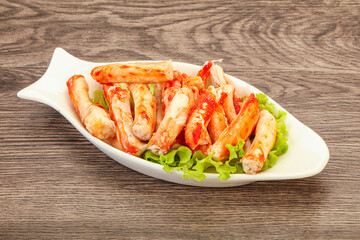 Natural luxury crab meat fillet