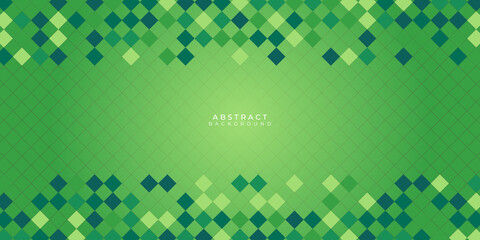 Abstract modern green lines presentation background vector illustration