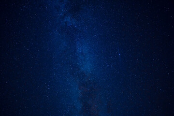 Milky Way Over Head In Night Sky Full Of Stars - obrazy, fototapety, plakaty