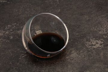 Asian soya sauce in the bowl