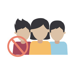 Fototapeta premium covid 19 coronavirus, people keeping distance for infection risk and disease, prevention outbreak disease pandemic flat design icon