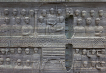 Fresco Luksor obelisk monument in Istanbul, Turkey