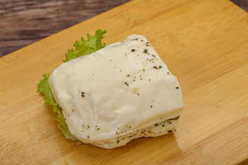 Halloumi cheese with mint for grill