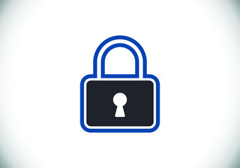 Lock icon. Security logo for mobile and web. Lock logo sign symbol vector illustration