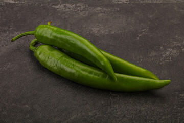Ripe tasty spicy green pepper