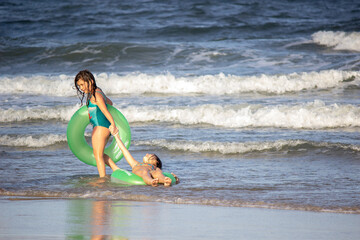 surfer girl on the beach