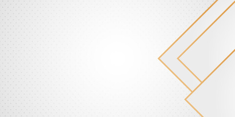 Abstract white background with gold line. Modern abstract light silver background vector. Elegant concept design with golden line.