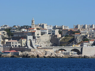 marseille vue depuis la mer