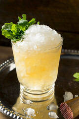 Frozen Boozy Bourbon Mint Julep
