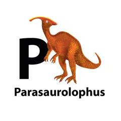 Parasaurolophus. ABC Dinosaurs. Dinosaur Alphabet