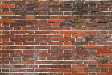 Fototapeta premium Vintage textured background of red brick wall