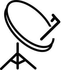  TV satellite dish icon vektor illustration