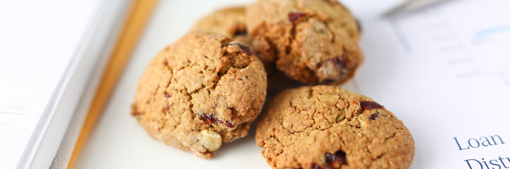 Yummy round shaped snack