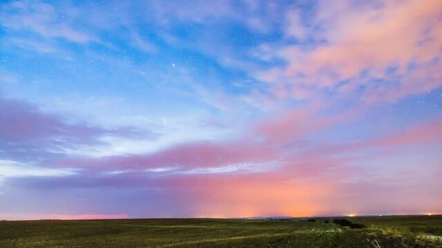 starry sky before dawn