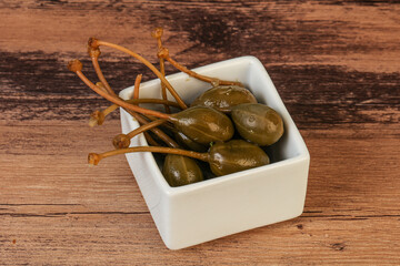 Caper berries in the bowl