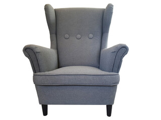 Grey modern isolated chair.