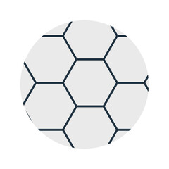 Fototapeta premium soccer ball flat style icon design, Sport hobby competition and game theme Vector illustration