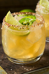 Homemade Spicy Jalapeno Margarita