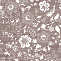 botainical colorful trendy ethnic retro floral seamless pattern © PATTERN_SPIRIT