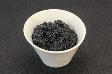 Luxury strugeon fish black caviar