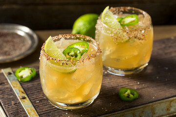 Homemade Spicy Jalapeno Margarita