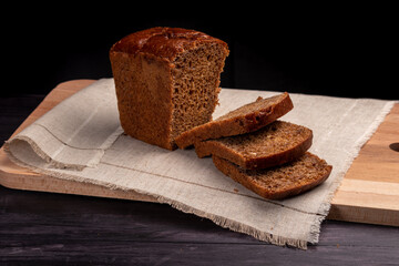 sliced brown bread on a napkin