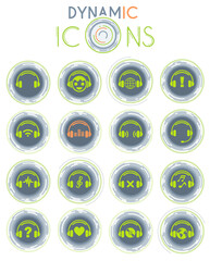 headphones dynamic icons