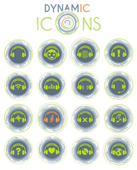 headphones dynamic icons