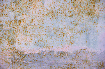 Rusty metal door. Rusty metal texture. Corrosion.