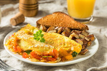 Homemade Veggie Omelette with Cheese
