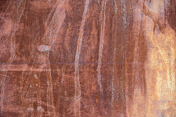 Rusty metal door. Rusty metal texture. Corrosion.