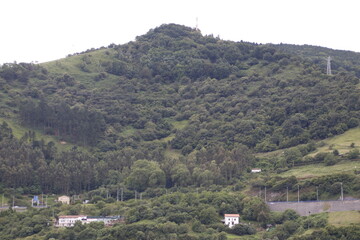 Fototapeta na wymiar Green landscape close to Bilbao