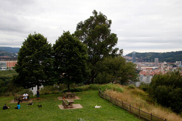 Green landscape close to Bilbao