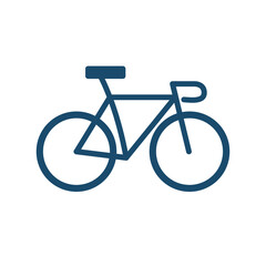 Obraz premium bike flat style icon design, Vehicle bicycle cycle healthy lifestyle sport and leisure theme Vector illustration