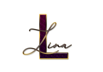 Buchstabe, Name, Lina © Manuela