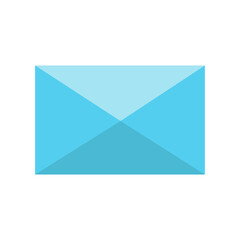 Vector illustration of a closed envelope. Correspondence. Letter. Email message. Flat.