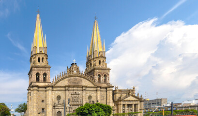 Fototapeta na wymiar Guadalajara Cathedral in Jalisco, Mexico