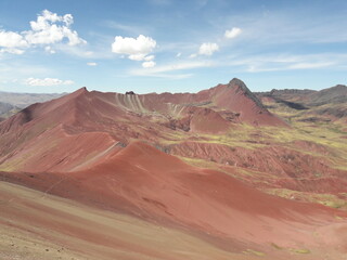 Rainbow Mountain Peru and surrounding landscape 2019