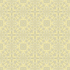  Trendy bright color seamless pattern in gold for decoration, paper wallpaper, tiles, textiles, neckerchief, pillows. Home decor, interior design, cloth design.