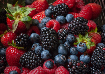 Mixed fresh berries