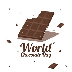 World Chocolate Day Vector Illustration