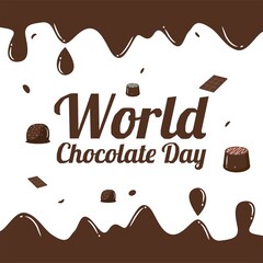 World Chocolate Day Vector Illustration