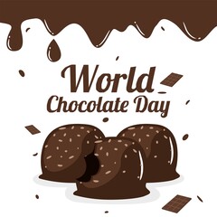World Chocolate Day Vector Illustration